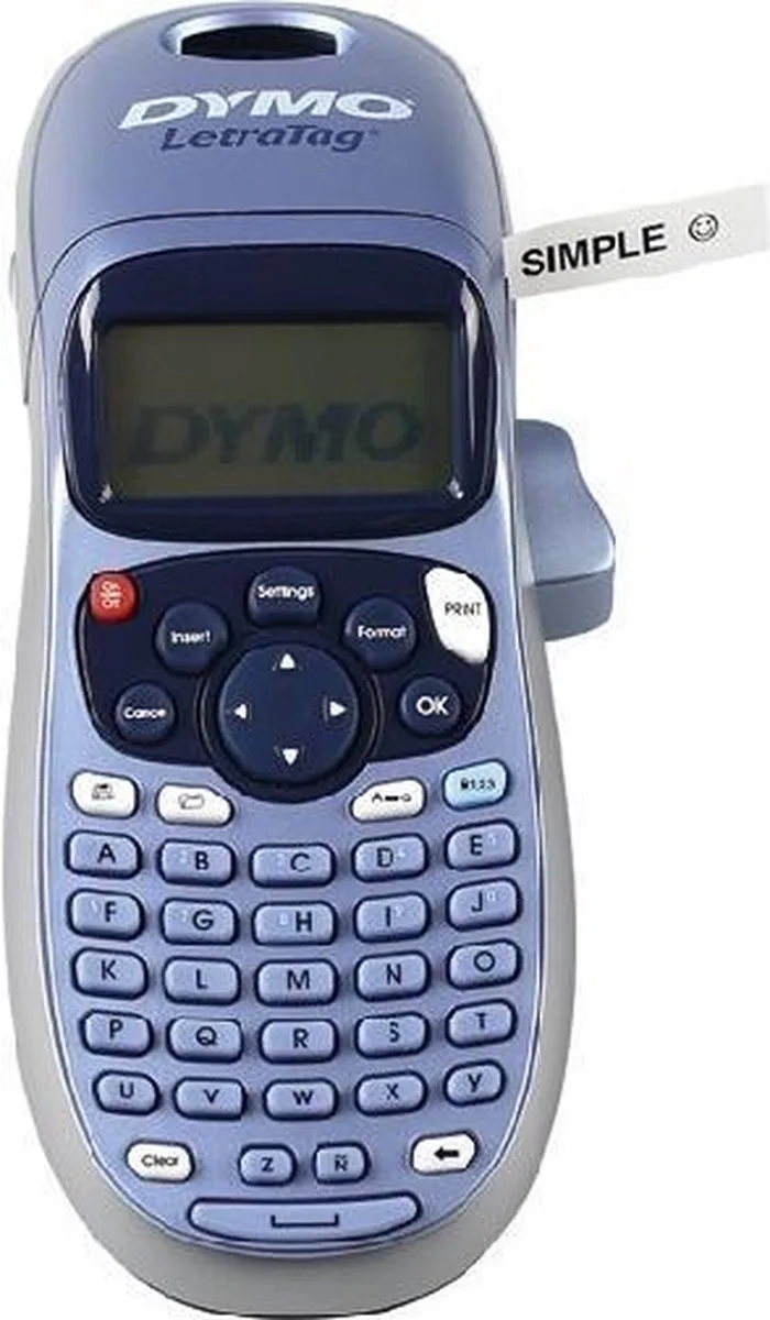 LetraTag LT-100H labelprinter ABC van DYMO in Zwart, Blauw – productfoto