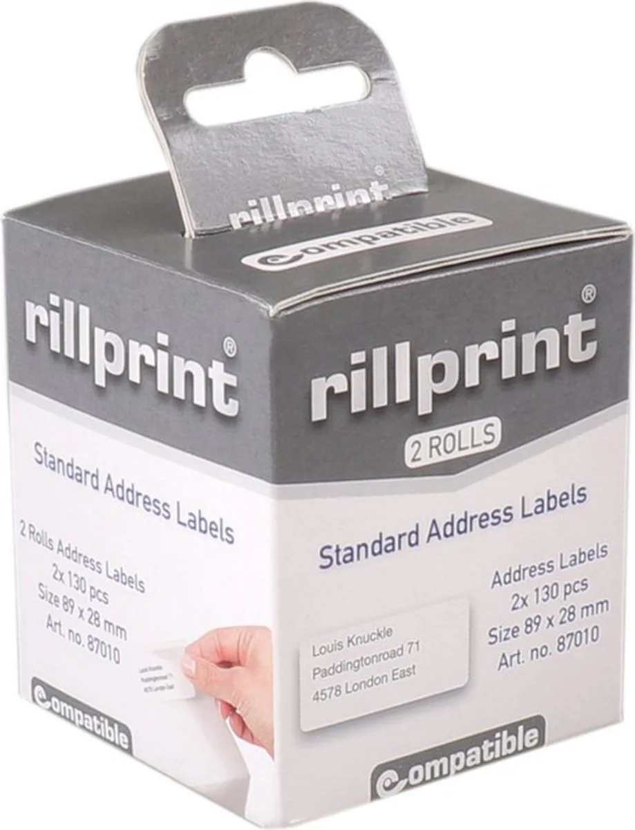 LW - Standard Labels - 28mm x 89mm von DYMO in Weiß – Produktfoto