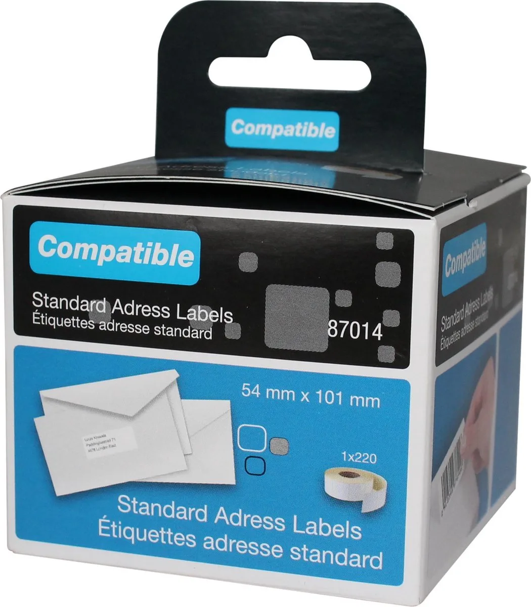 LW - Verzend en Naambadge Labels - 54mm x 101mm de DYMO en Blanc – photo produit