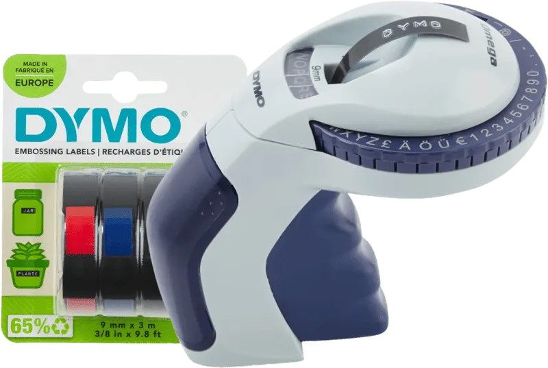 Omega Lettertang + 1 extra label de DYMO – photo produit