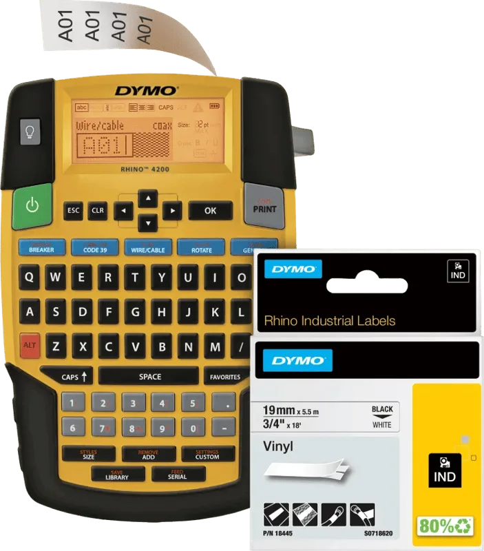 Rhino 4200 Labelprinter Qwerty + 1 extra label by DYMO – product photo