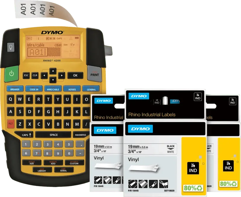 Rhino 4200 Labelprinter Qwerty + 3 extra labels by DYMO – product photo