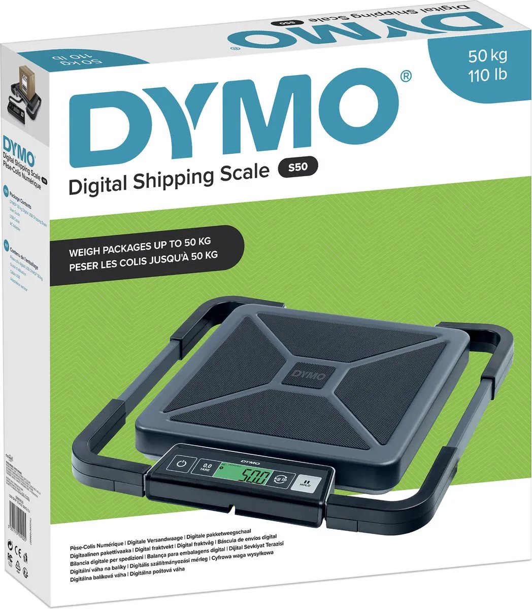 S50 digitale postweegschalen | tot 50 kg capaciteit | heavy-duty pakket- en verzendweegschaal von DYMO in 50 kg – Produktfoto