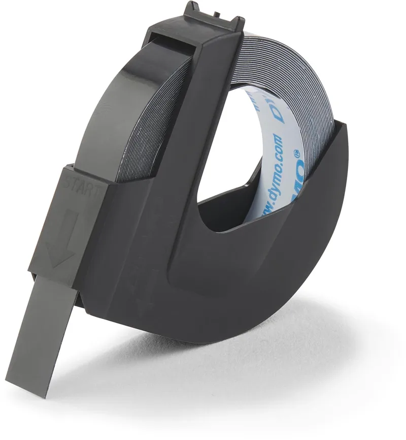 tape 9 mm voor lettertang Omega, zwart de DYMO – photo produit