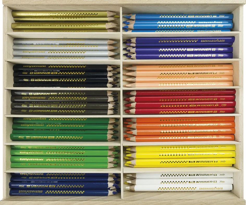 Dreikant-Buntstift TRI WINNER,114er Holzkiste de Eberhard Faber – photo produit