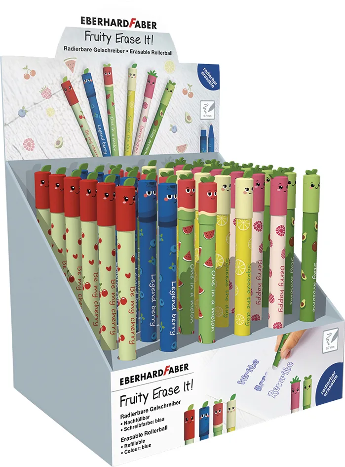 Gelschreiber Fruity Erase it!, 36er Display van Eberhard Faber – productfoto
