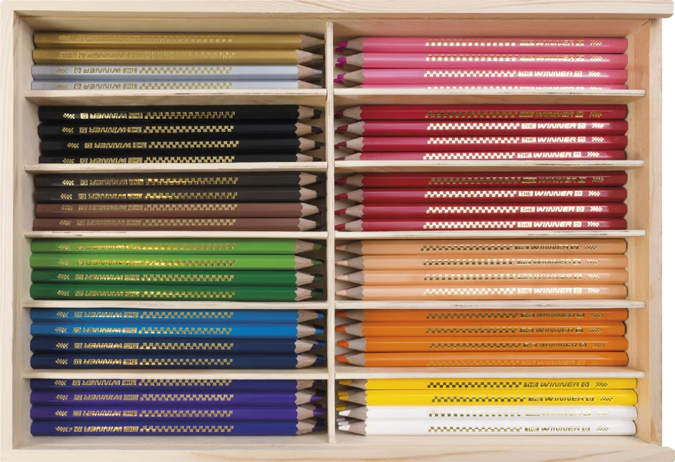 Hexagonal-Buntstift THE WINNER, 144er Kiste van Eberhard Faber – productfoto
