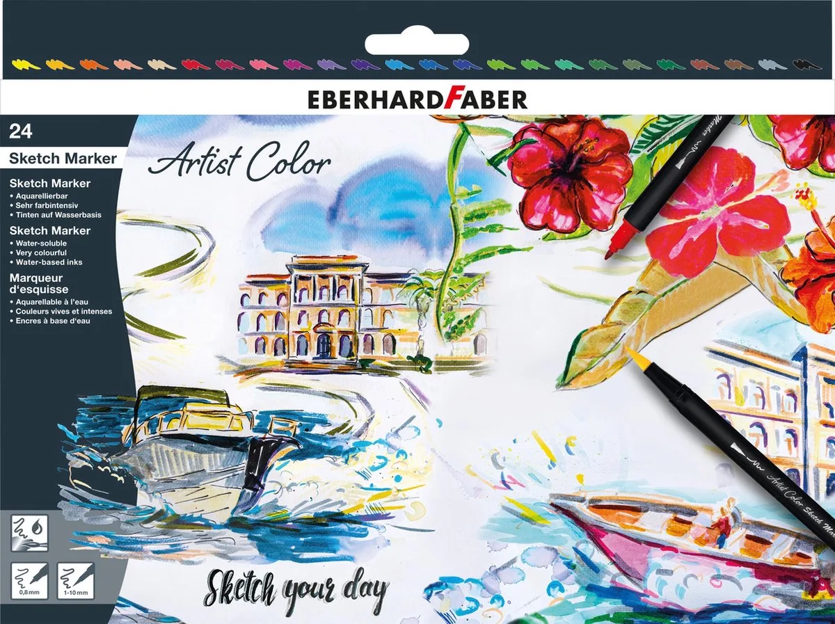 sketch markers - Artist Color - 24 stuks - EF-558224 de Eberhard Faber en Assorti – photo produit