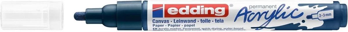 Acrylic marker - Medium punt - elegant fra edding i Nachtblauw – produktbillede