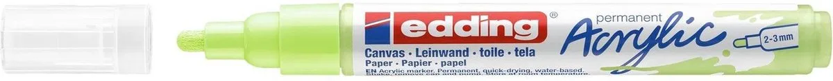 Acrylic marker - Medium punt - pastelgroen de edding en Vert – photo produit