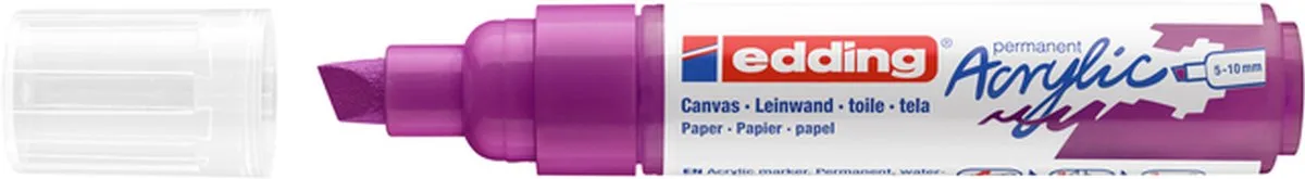 Acrylmarker edding e-5000 breed bessenrood von edding – Produktfoto