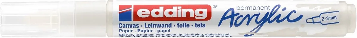 edding 5100 Acrylstift Weiß 2.0 - 3.0 mm von edding – Produktfoto