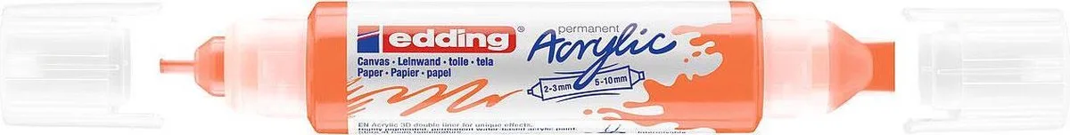 Acrylmarker edding e-5400 3d double liner ne or | 1 stuk de edding en Orange – photo produit