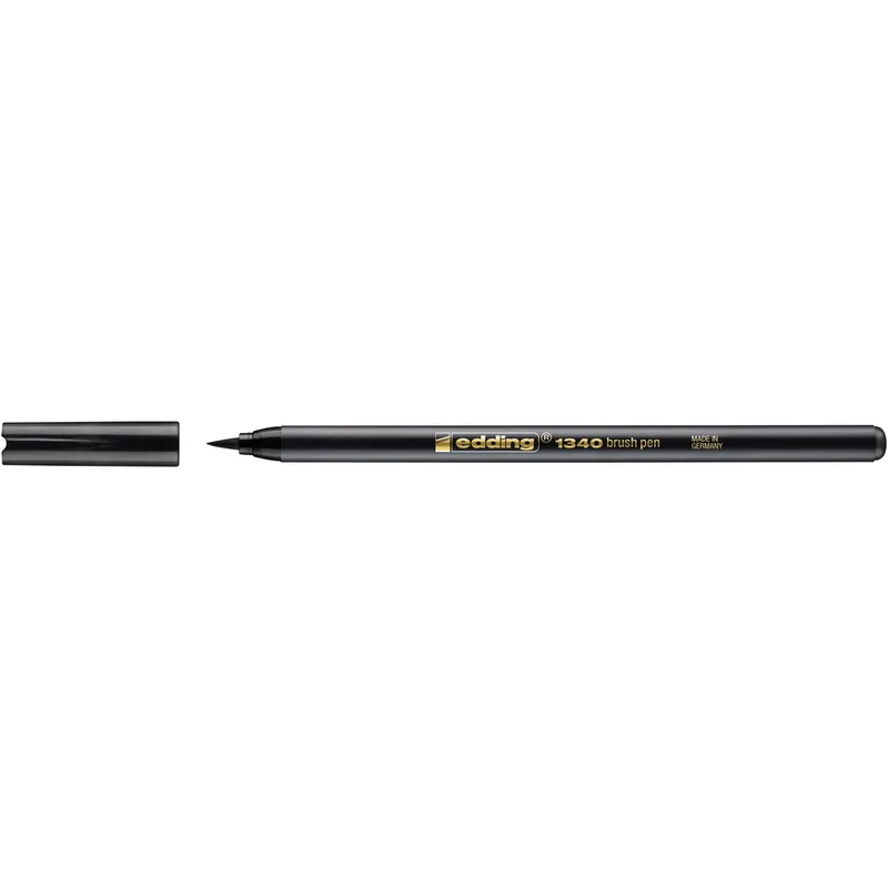 Brushpen edding 1340 zwart by edding – product photo