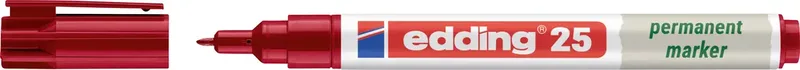 e-25 EcoLine 4-25002 Permanentmarker Rot wasserfest: Ja by edding – product photo