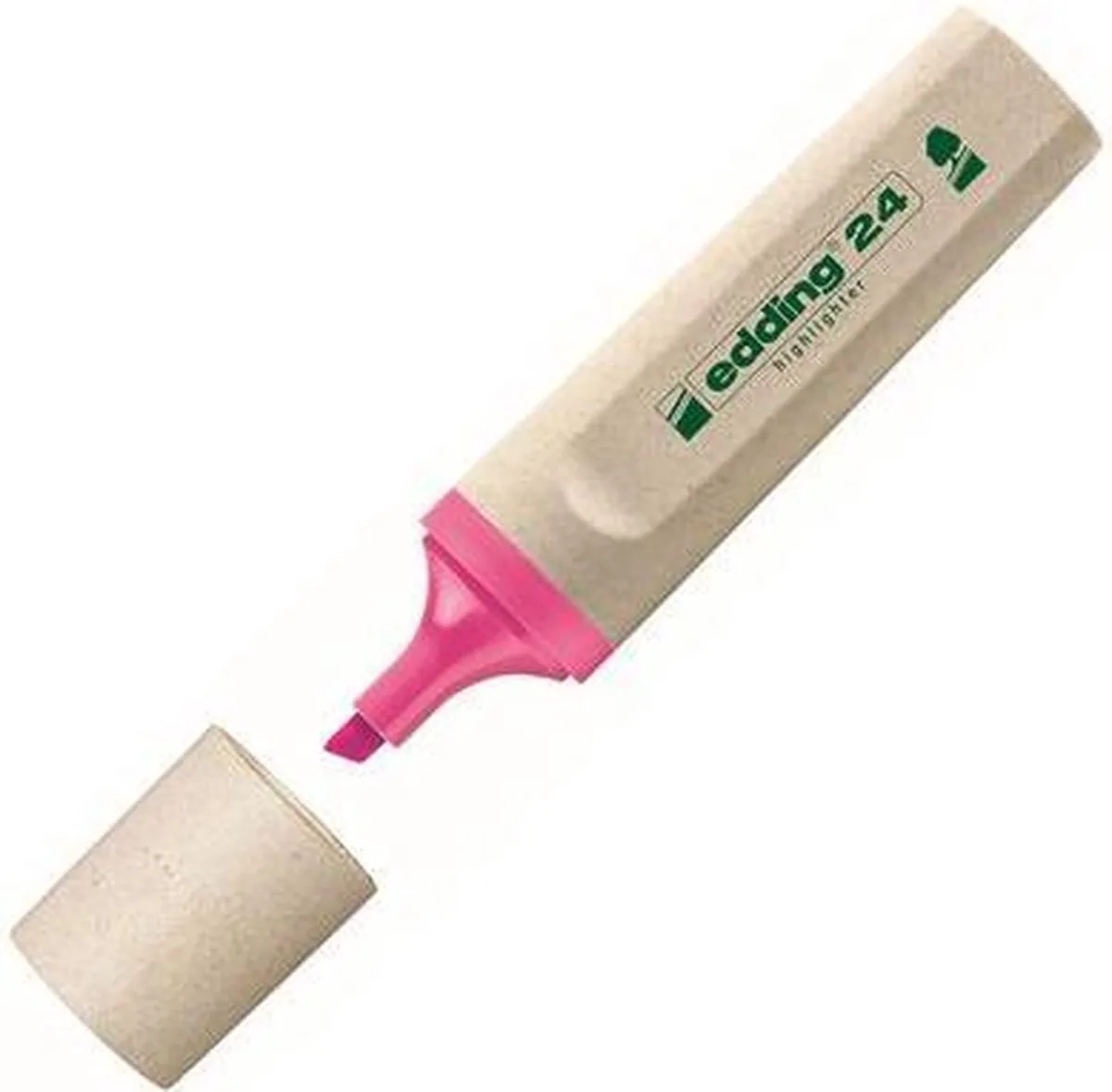 EcoLine 24 Markeerstift, Beitelvormige Punt, 2 - 5 mm, (doos 10 stuks) fra edding i Lyserød – produktbillede
