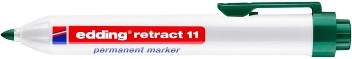 Retract 11 Tusch 10 Enheder fra edding i Grøn – produktbillede