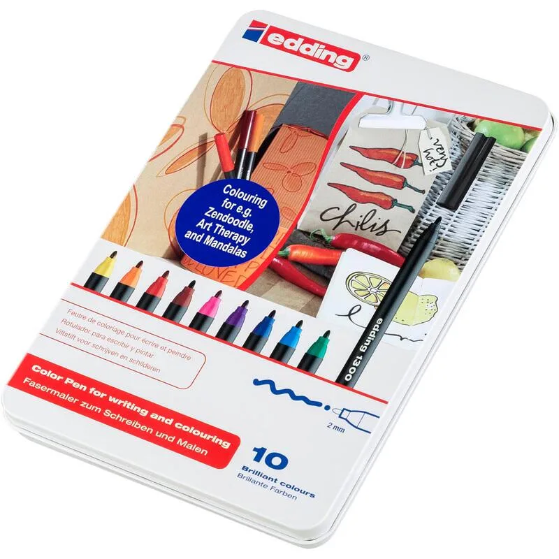 edding 1300 Filzstifte farbsortiert de edding – photo produit