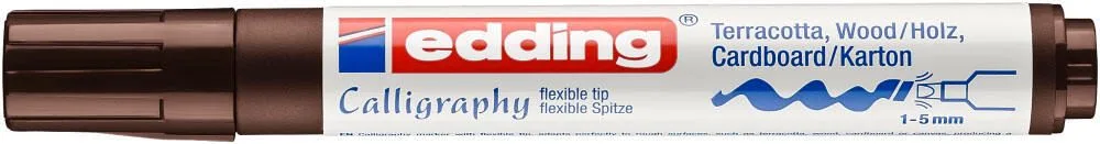 edding 1455 Lackmarker 1.0 - 5.0 mm Braun de edding – photo produit