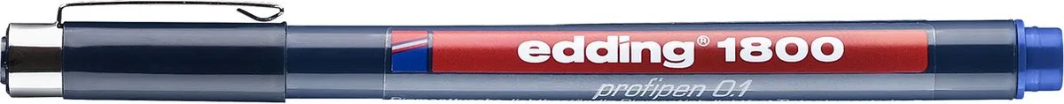 Edding 1800 Precisie fineliner - 0.25mm de edding en Bleu – photo produit