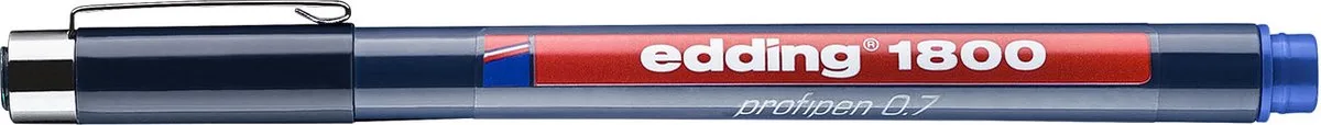 Edding 1800 Precisie fineliner - 0.7mm de edding en Bleu – photo produit