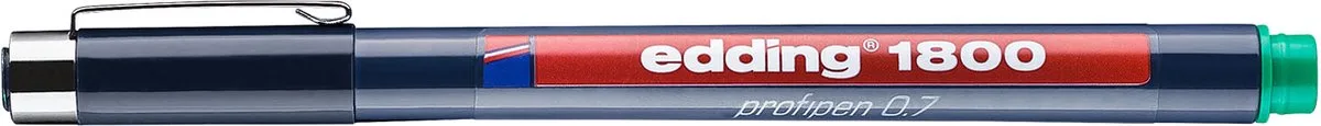 Edding 1800 Precisie fineliner - 0.7mm de edding en Vert – photo produit