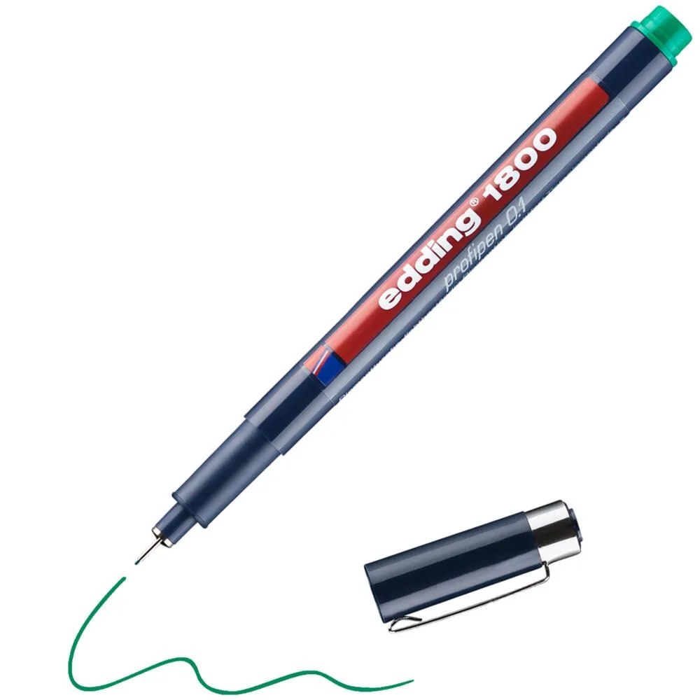 edding 1800 profipen Fineliner 0.25 mm grün de edding – photo produit