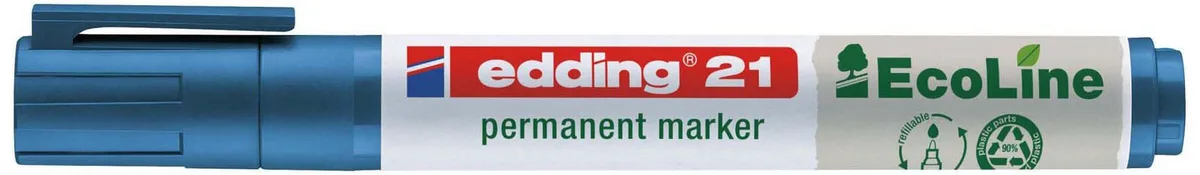 edding 21 EcoLine Permanentmarker 1.5 - 3.0 mm Blau von edding – Produktfoto