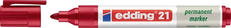edding 21 permanent marker EcoLine 4-21002 Permanentmarker Rot wasserfest: Ja de edding – photo produit
