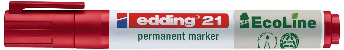 edding 21 Permanentmarker 1.5 - 3.0 mm Rot från edding – produktbild
