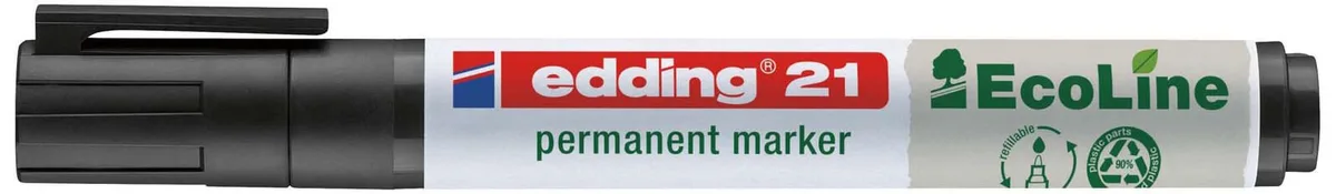 edding 21 Permanentmarker 1.5 - 3.0 mm Schwarz de edding – photo produit
