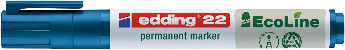 edding 22 Permanentmarker 1.0 - 5.0 mm Blau van edding – productfoto