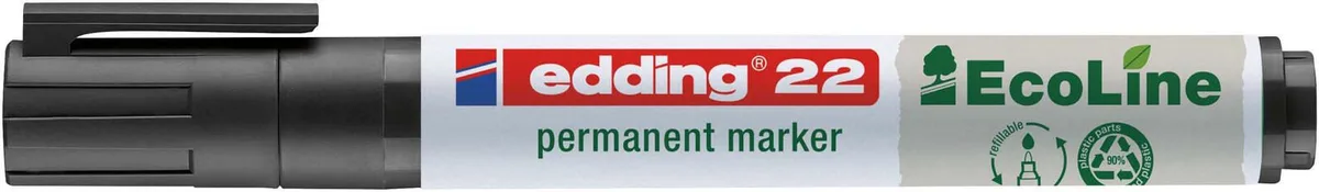 edding 22 Permanentmarker 1.0 - 5.0 mm Schwarz van edding – productfoto