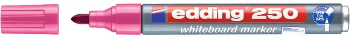 Edding 250 Whiteboard Marker de edding en Rose – photo produit