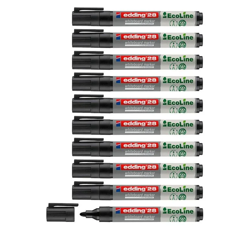 edding 28 Whiteboard-Marker-Set 1.5 - 3.0 mm Schwarz de edding – photo produit
