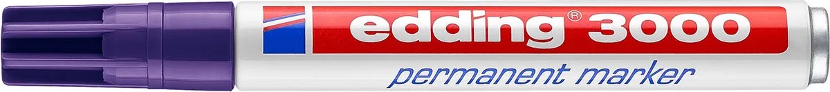 edding 3000 permanent marker rond - 1 stuk de edding en Violet – photo produit