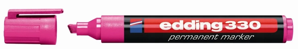 Edding 330 Permanent Marker - Ronde Punt från edding i Rosa – produktbild