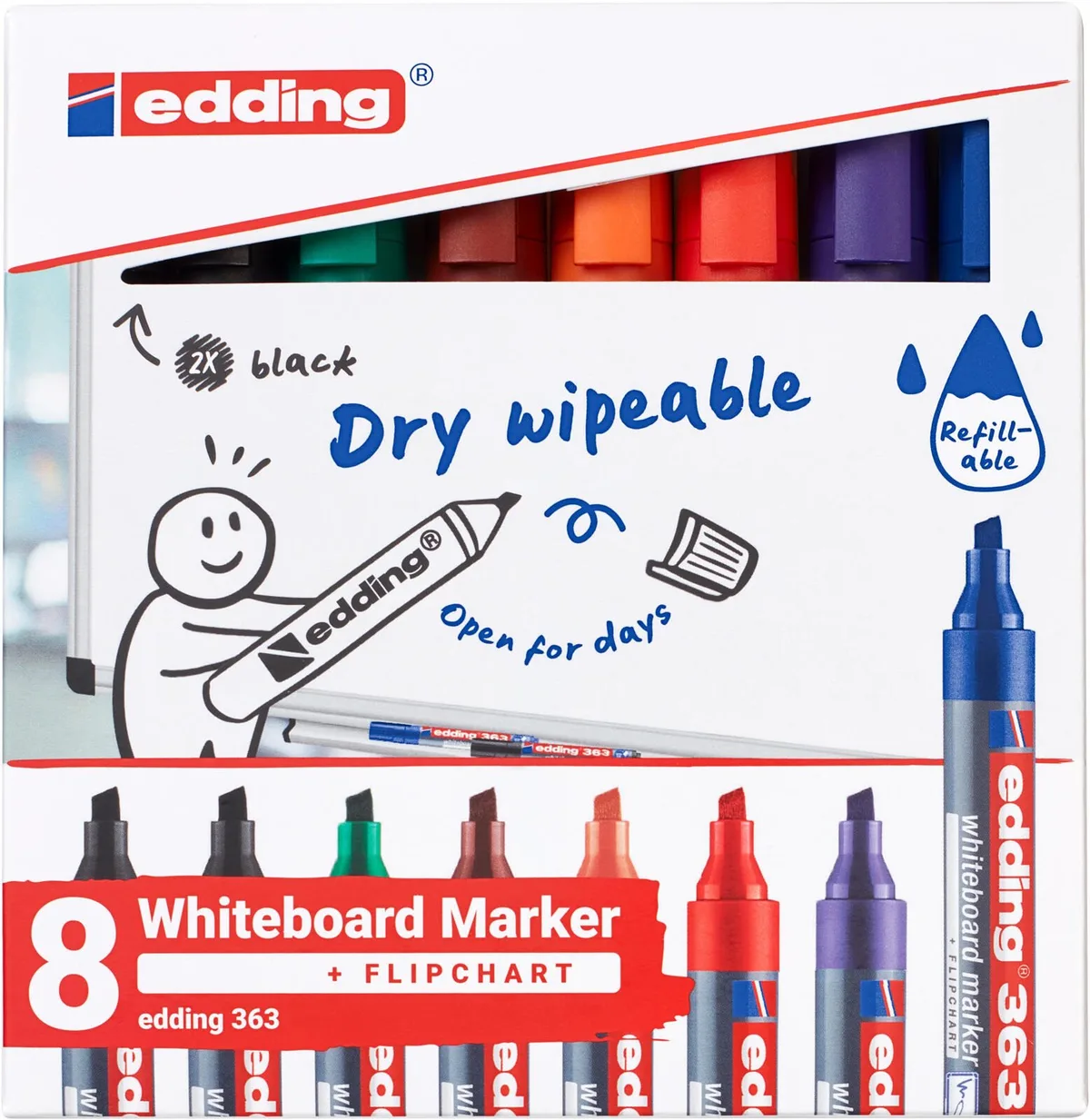 edding 363 Whiteboard-Marker 1.0 - 5.0 cm farbsortiert de edding – photo produit