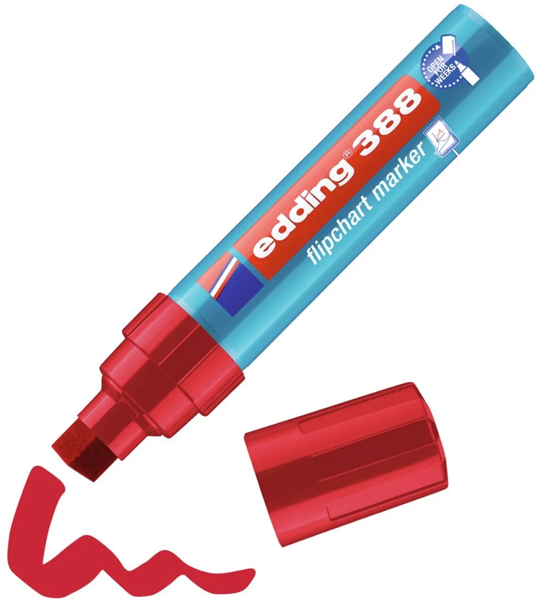 Edding 388 Flipchart Marker - 1 stuk fra edding i Rød – produktbillede
