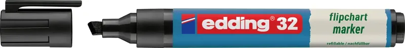 Edding 4-32001 Flipchartmarker 32 EcoLine Keilspitze 1 - 5 mm Schwarz 1 St. by edding – product photo