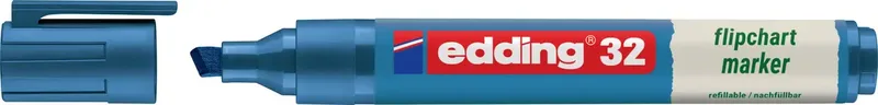 Edding 4-32003 Flipchartmarker 32 EcoLine Keilspitze 1 - 5 mm Blau 1 St. by edding – product photo