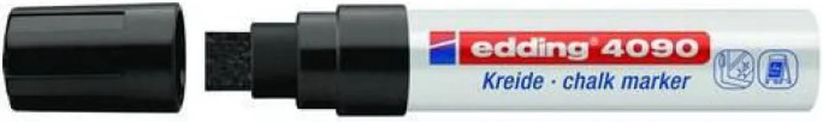 edding-4090 kalk marker / window marker 5ST 4-15 mm / 4-4090001 van edding in Zwart – productfoto