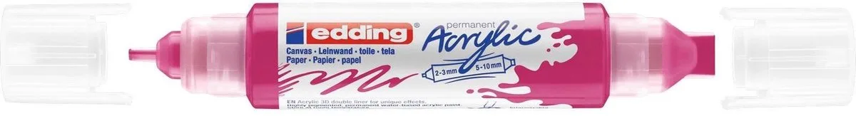 Edding 5400 3D double liner - Acrylmarker - (909) van edding in Magenta – productfoto
