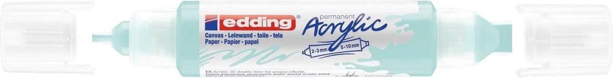 Edding 5400 3D double liner - Acrylmarker - (916) de edding en Pastel Blauw – photo produit