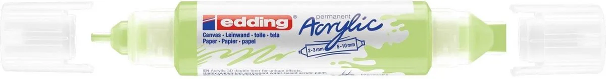 Edding 5400 3D double liner - Acrylmarker - (917) de edding en Pastel Groen – photo produit