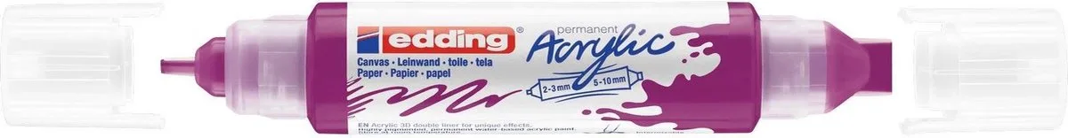 Edding 5400 3D double liner - Acrylmarker - Rood (910) fra edding i Bessen – produktbillede