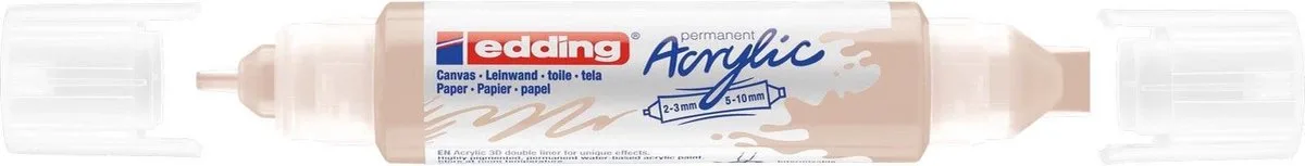 Edding 5400 3D double liner - Acrylmarker - Warm (255) fra edding i Beige – produktbillede