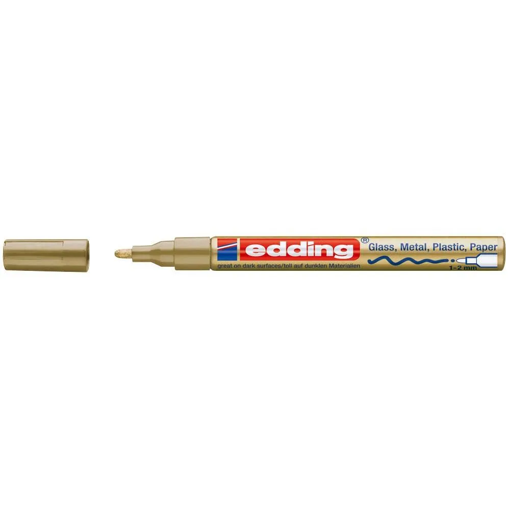 edding 751 creative Lackmarker gold 1,0 - 2,0 mm von edding – Produktfoto