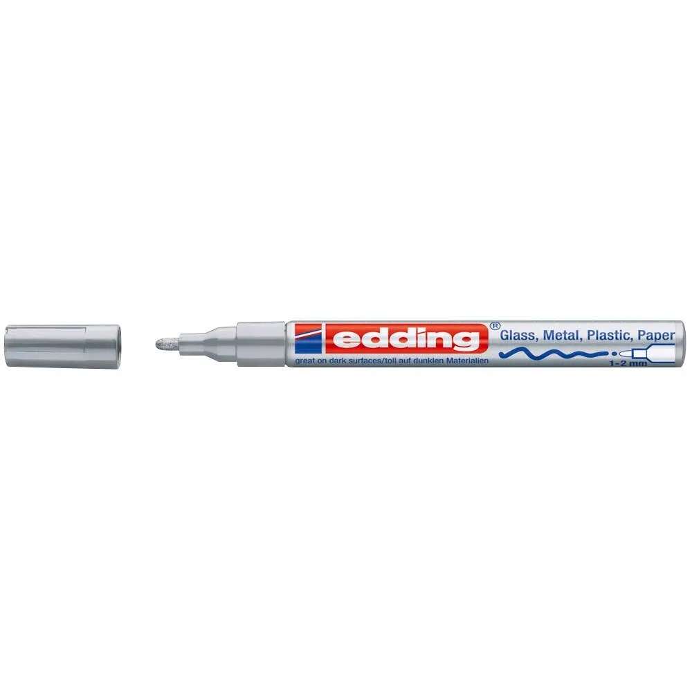edding 751 Lackmarker 1,0 - 2,0 mm - silber von edding – Produktfoto