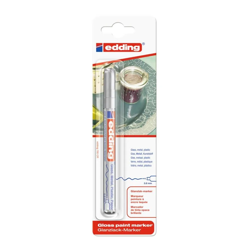 edding 780 Lackmarker 0,8 mm - silber de edding – photo produit